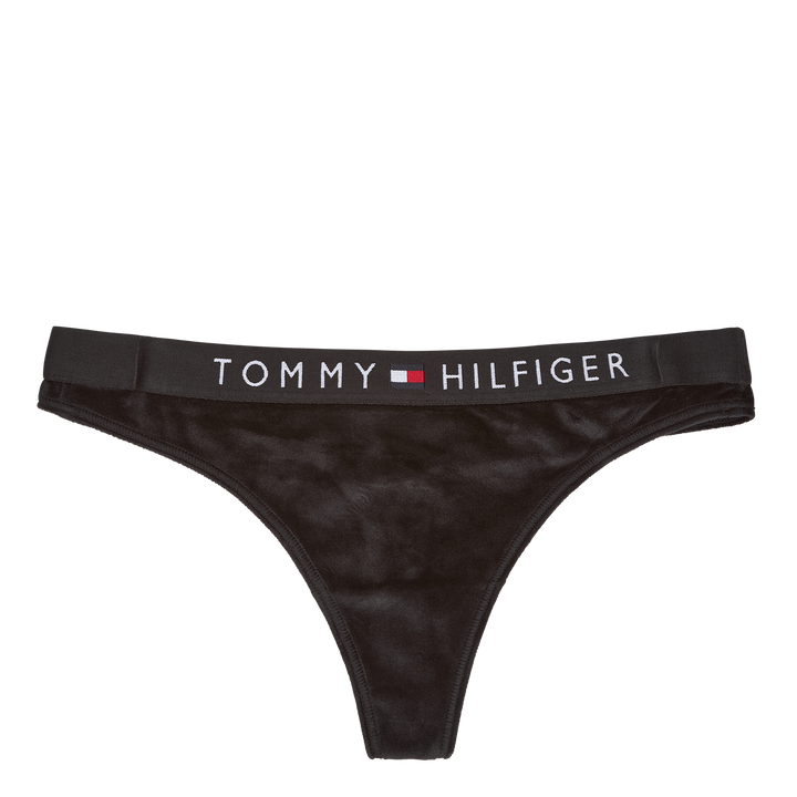 Thong Velour Black