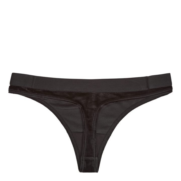 Thong Velour Black