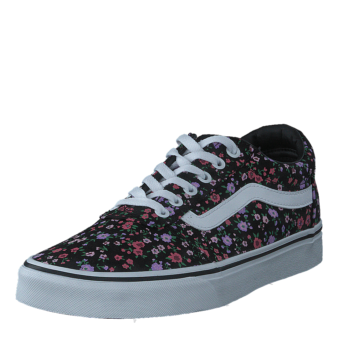 Wm Ward Ditsy Floral Black/white Vans –