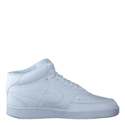 NikeCourt Vision Mid Women's Shoes WHITE/WHITE-WHITE