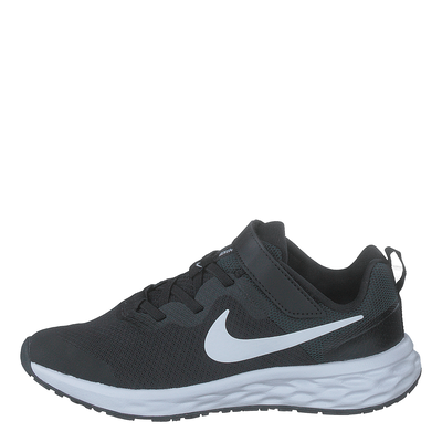Revolution 6 Little Kids' Shoes BLACK/WHITE-DK SMOKE GREY