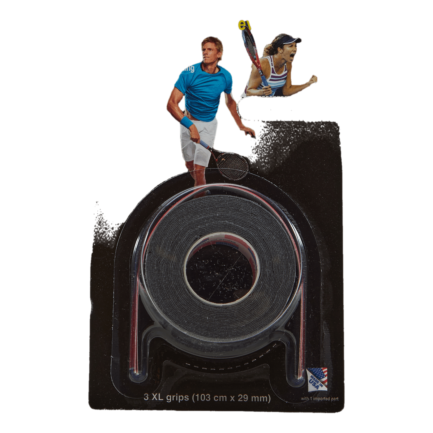 Tourna Mega Tac 3-pack Black
