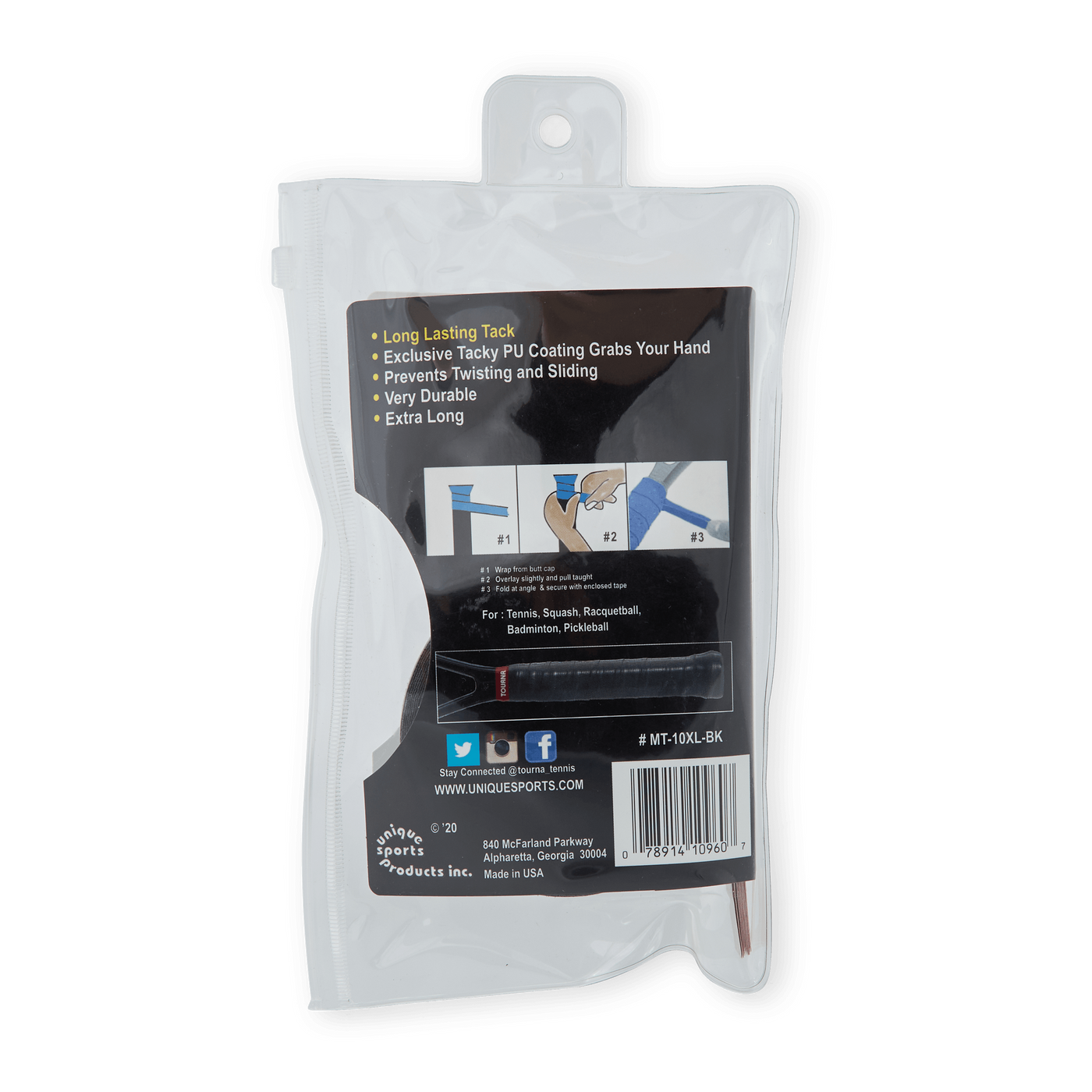 Tourna Mega Tac 10-pack Black