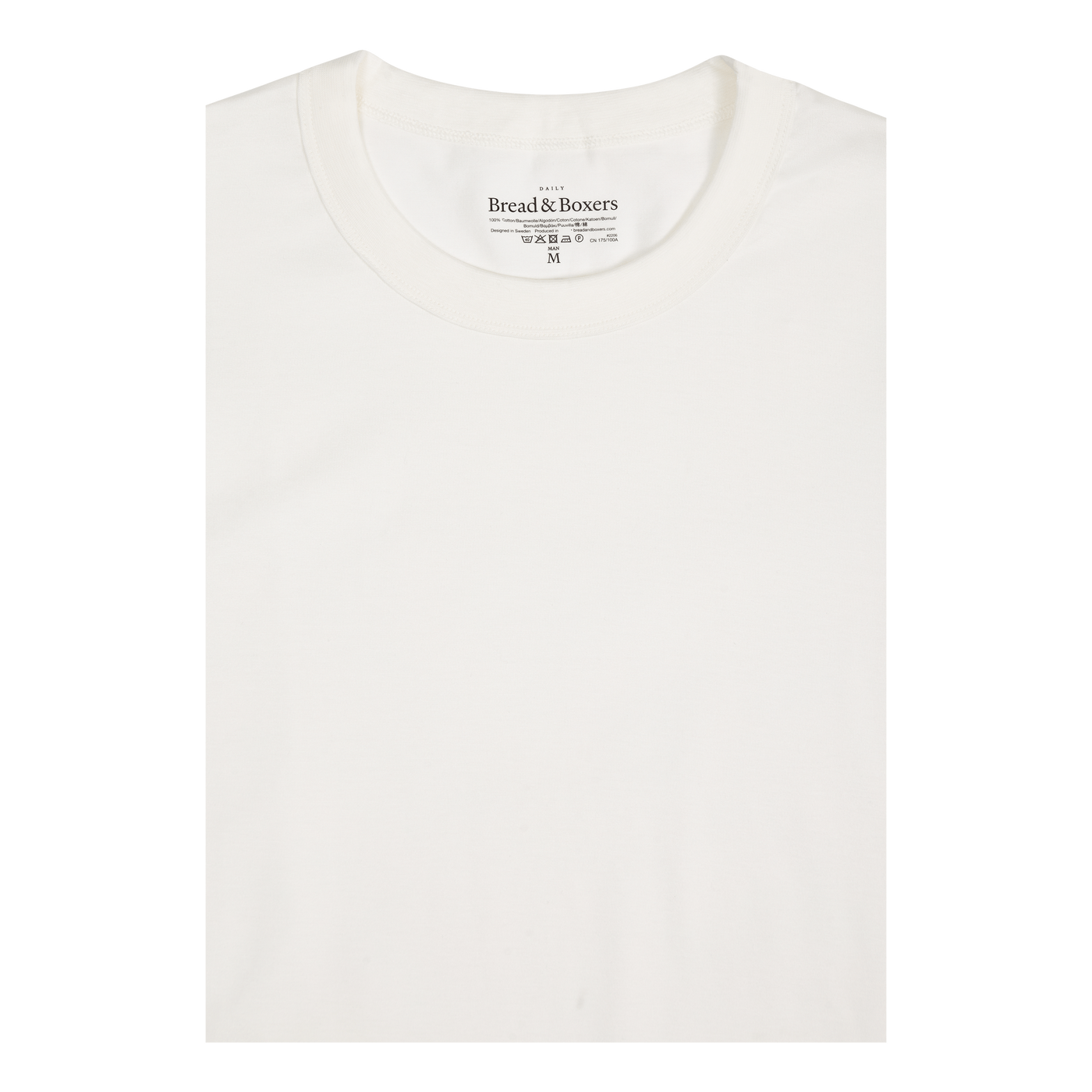 Crew-Neck pima Ivory