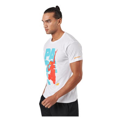 T-shirt Padel Cotton White