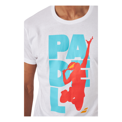 T-shirt Padel Cotton White