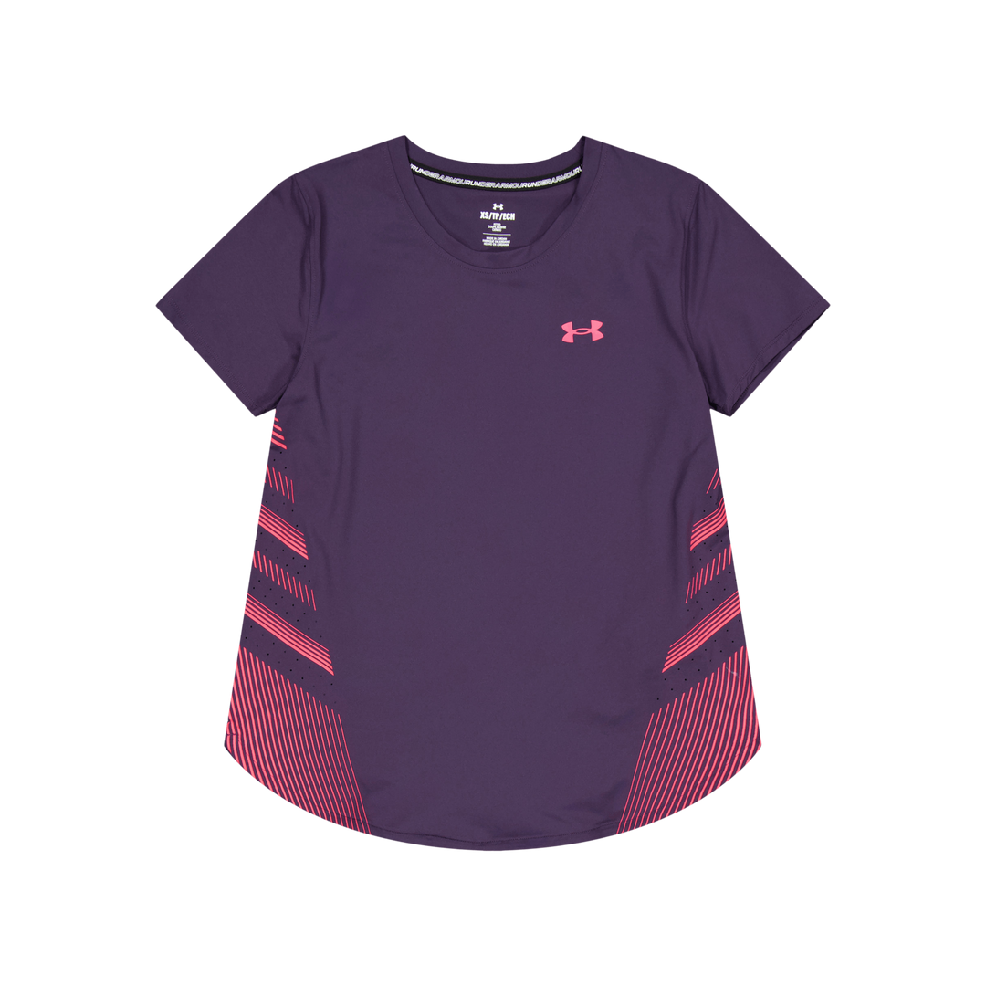 Ua Iso-chill Laser Tee Ii Tux Purple