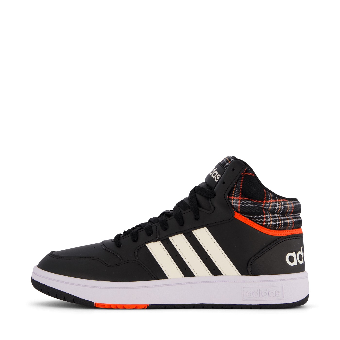 Hoops 3.0 Mid Lifestyle Basketball Classic Vintage Shoes Core Black / Chalk White / Grey Two