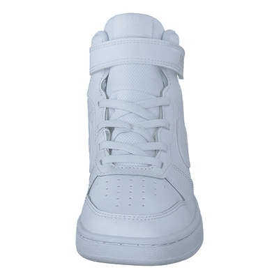 Court Borough Mid 2 Little Kids' Shoes WHITE/WHITE-WHITE
