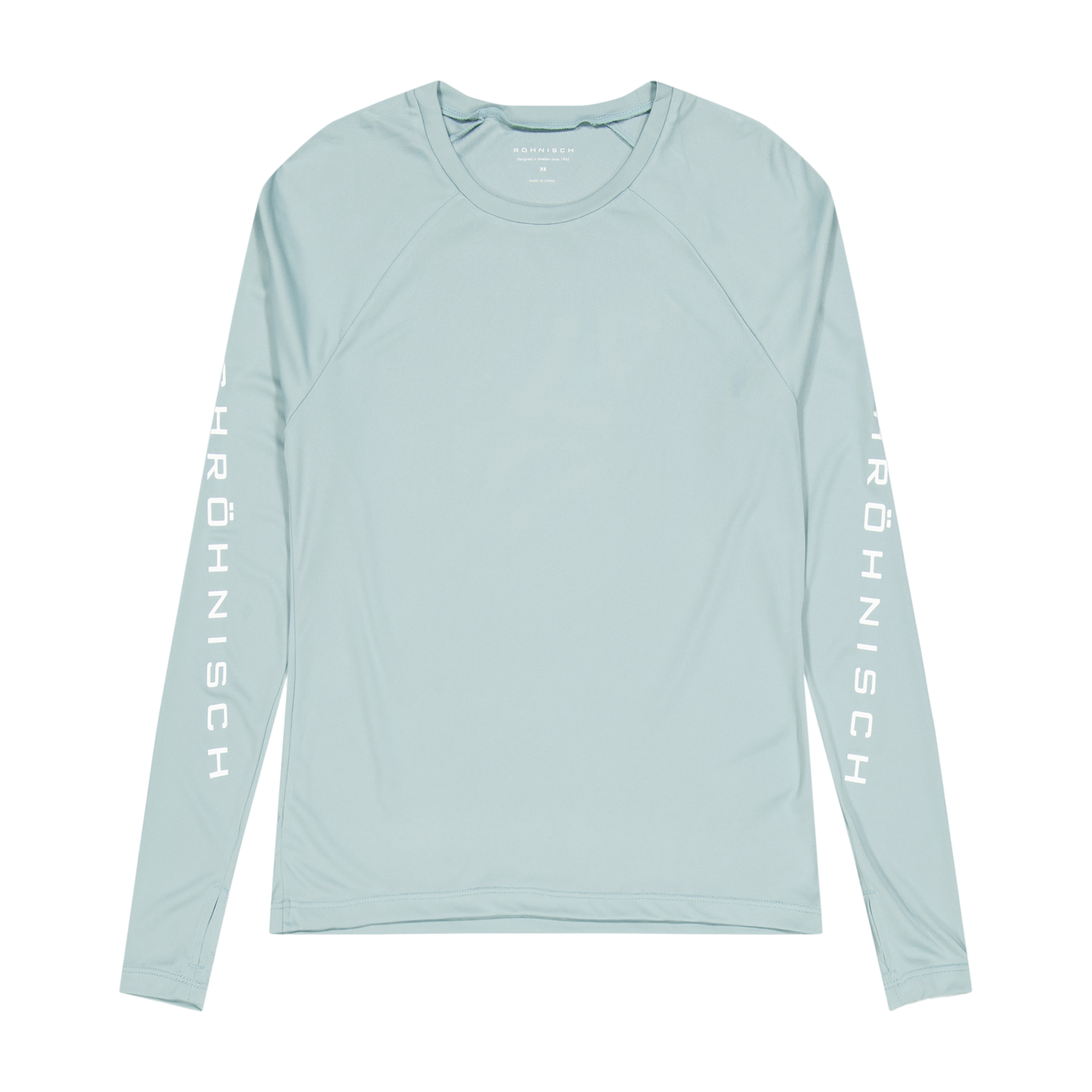 Active Logo Long Sleeve Silver Blue