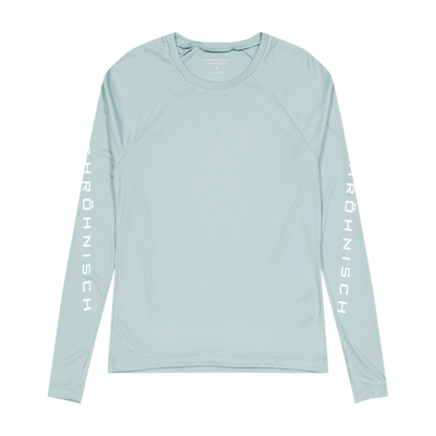 Active Logo Long Sleeve Silver Blue