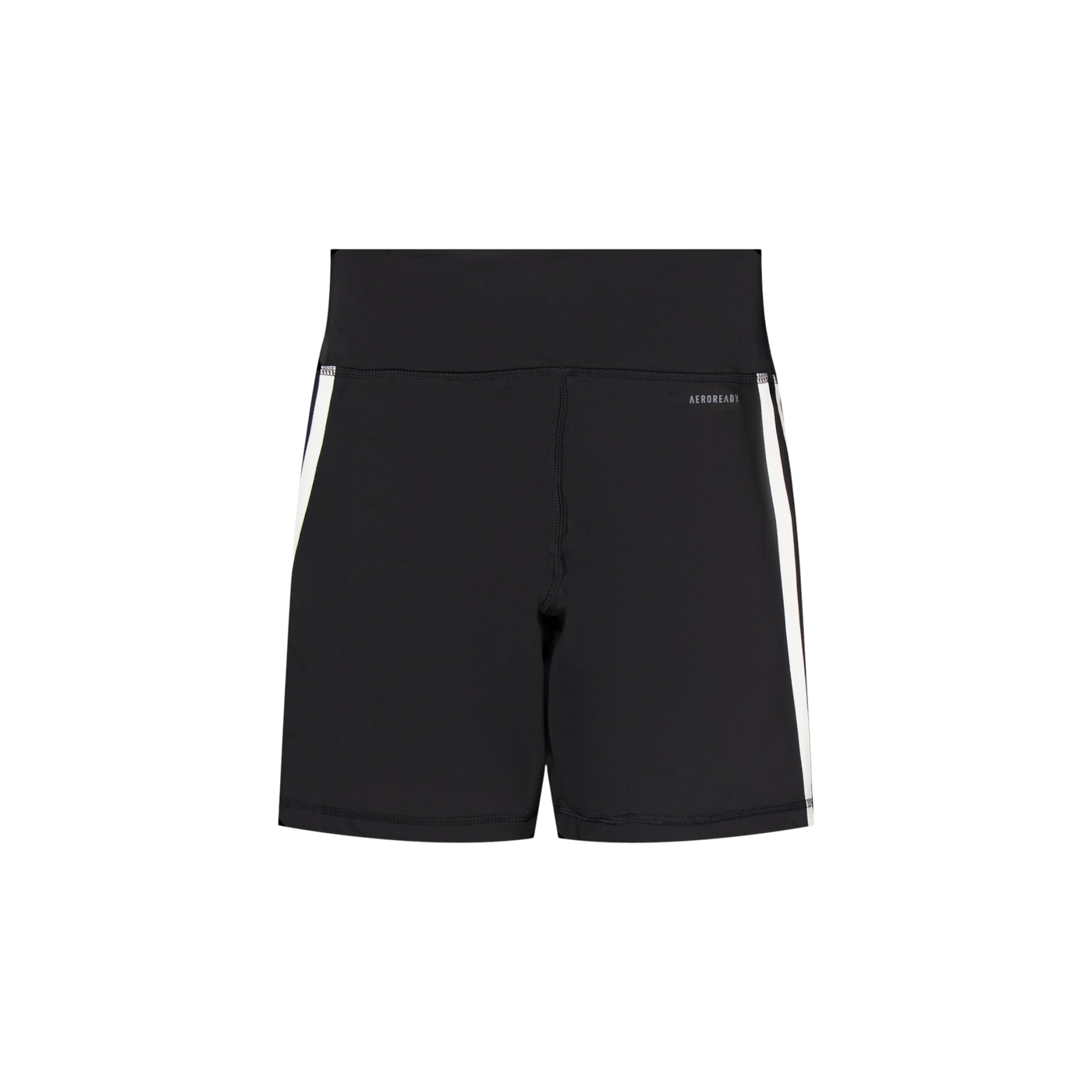 Training Essentials 3-Stripes High-Waisted Short Leggings Black