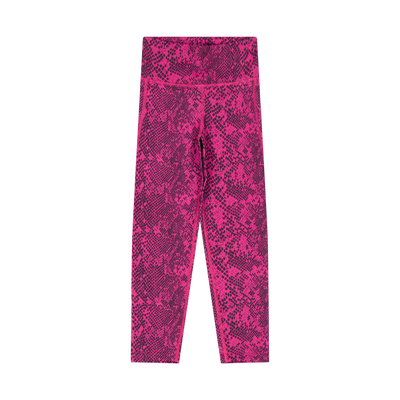 AEROREADY Animal-Print Optime 7/8 High-Rise Pocket Leggings Selufu/Carbon/White