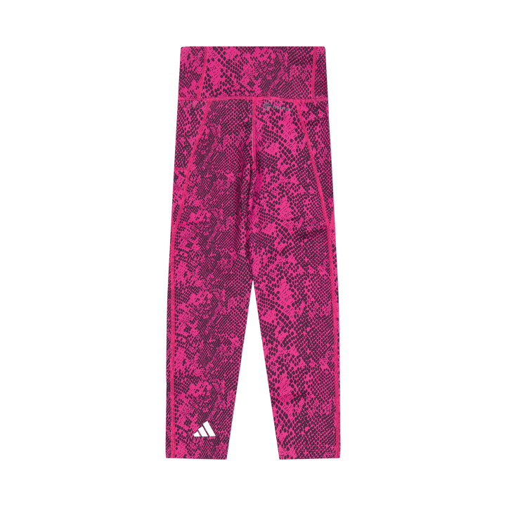 AEROREADY Animal-Print Optime 7/8 High-Rise Pocket Leggings Selufu/Carbon/White
