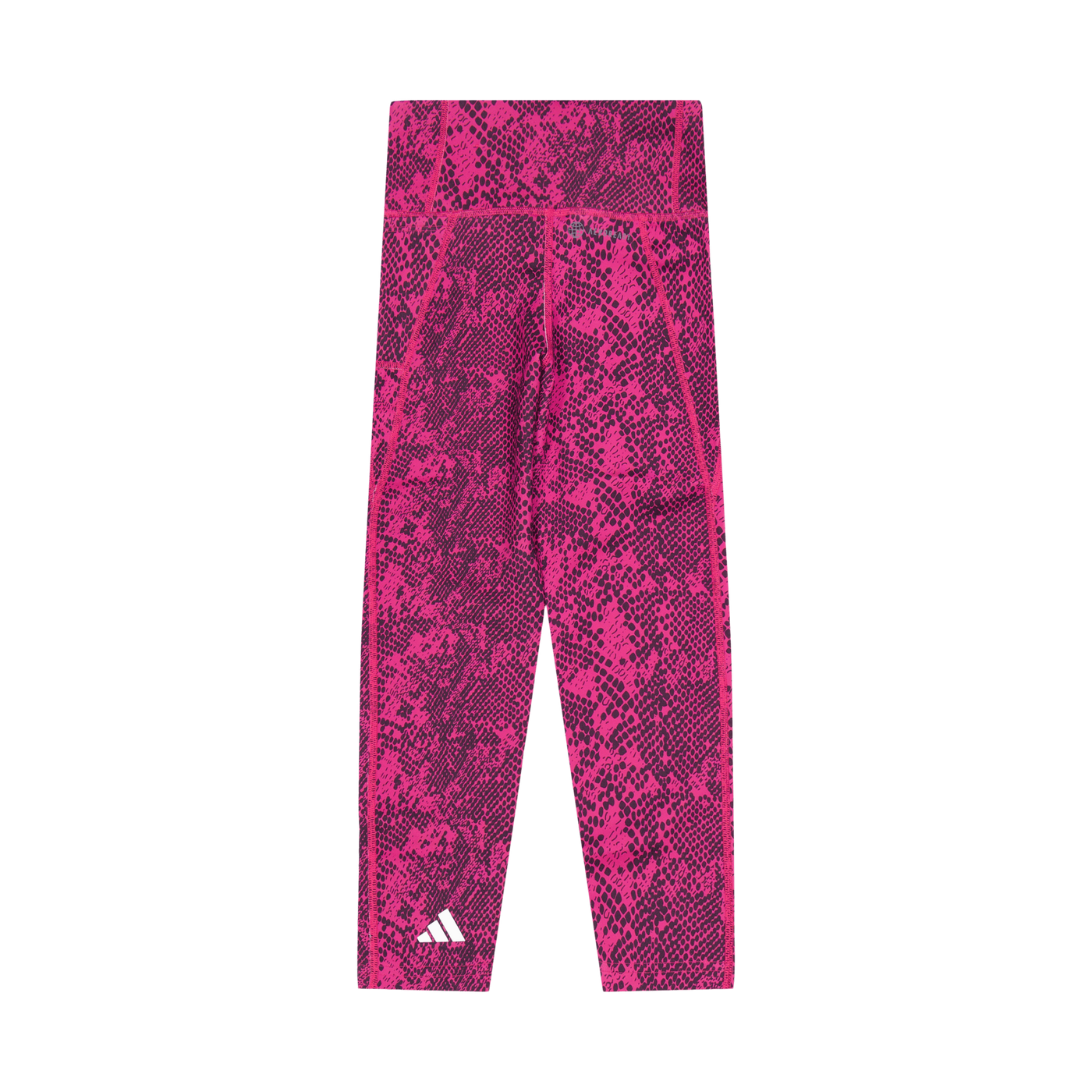 AEROREADY Animal-Print Optime 7/8 High-Rise Pocket Leggings Selufu/Carbon/White