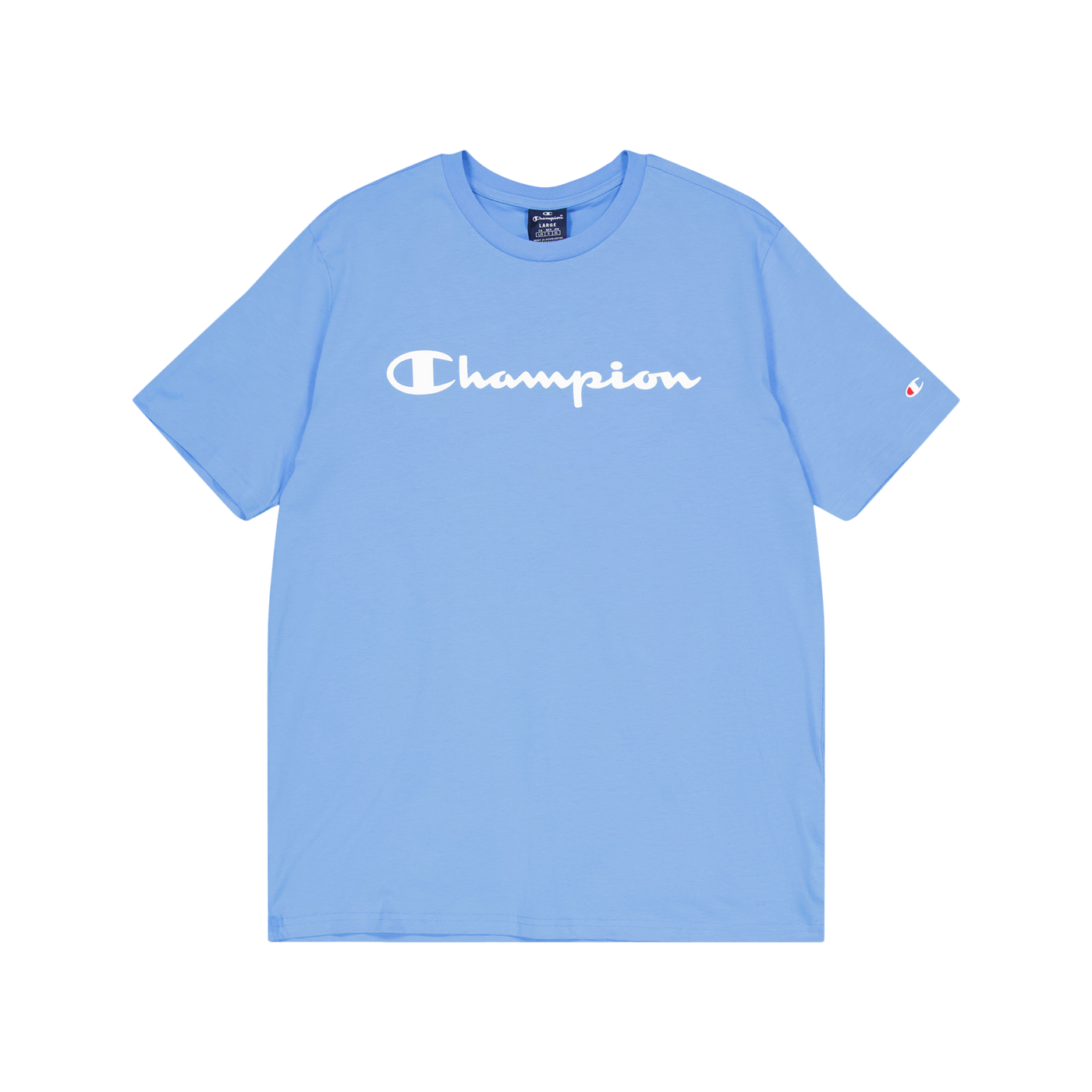 Crewneck T-shirt Azure Blue