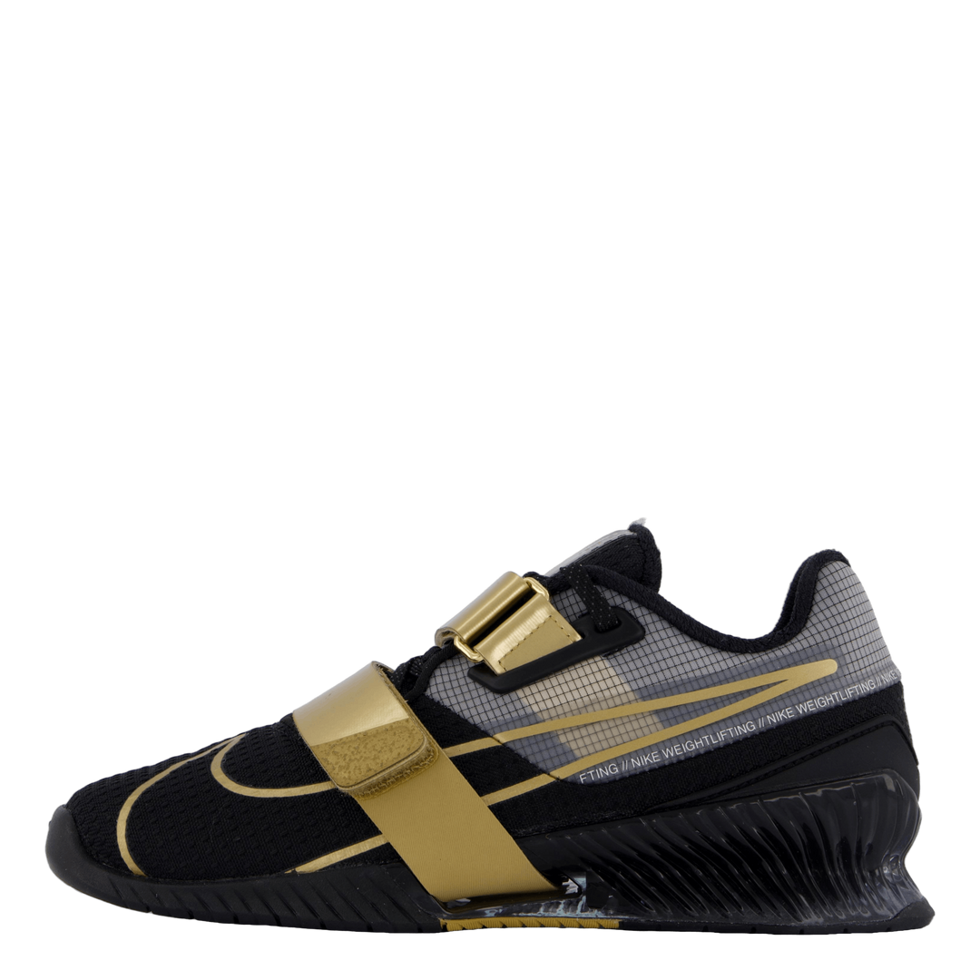 Romaleos 4 Black metallic Gold white Nike Runforest