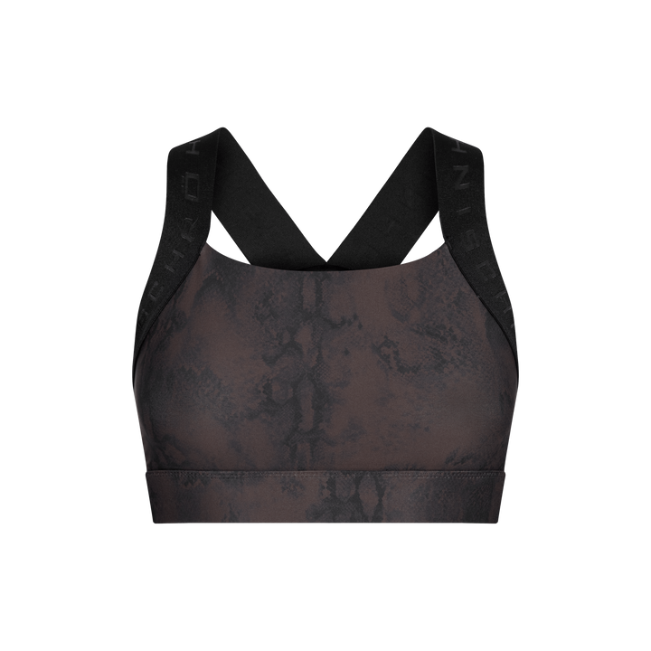 Kay Printed Sportsbra Brown Snake