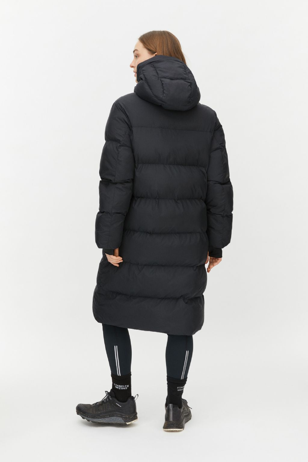 Reign Hood Coat Black