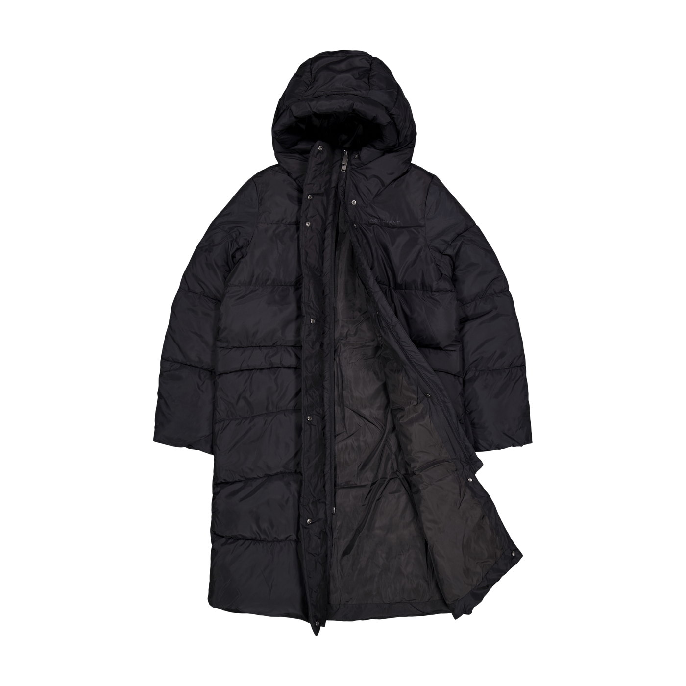 Reign Hood Coat Black
