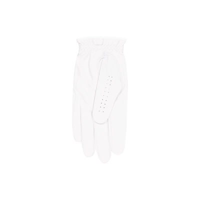 Ultimate Single Leather Golf Glove White / Black