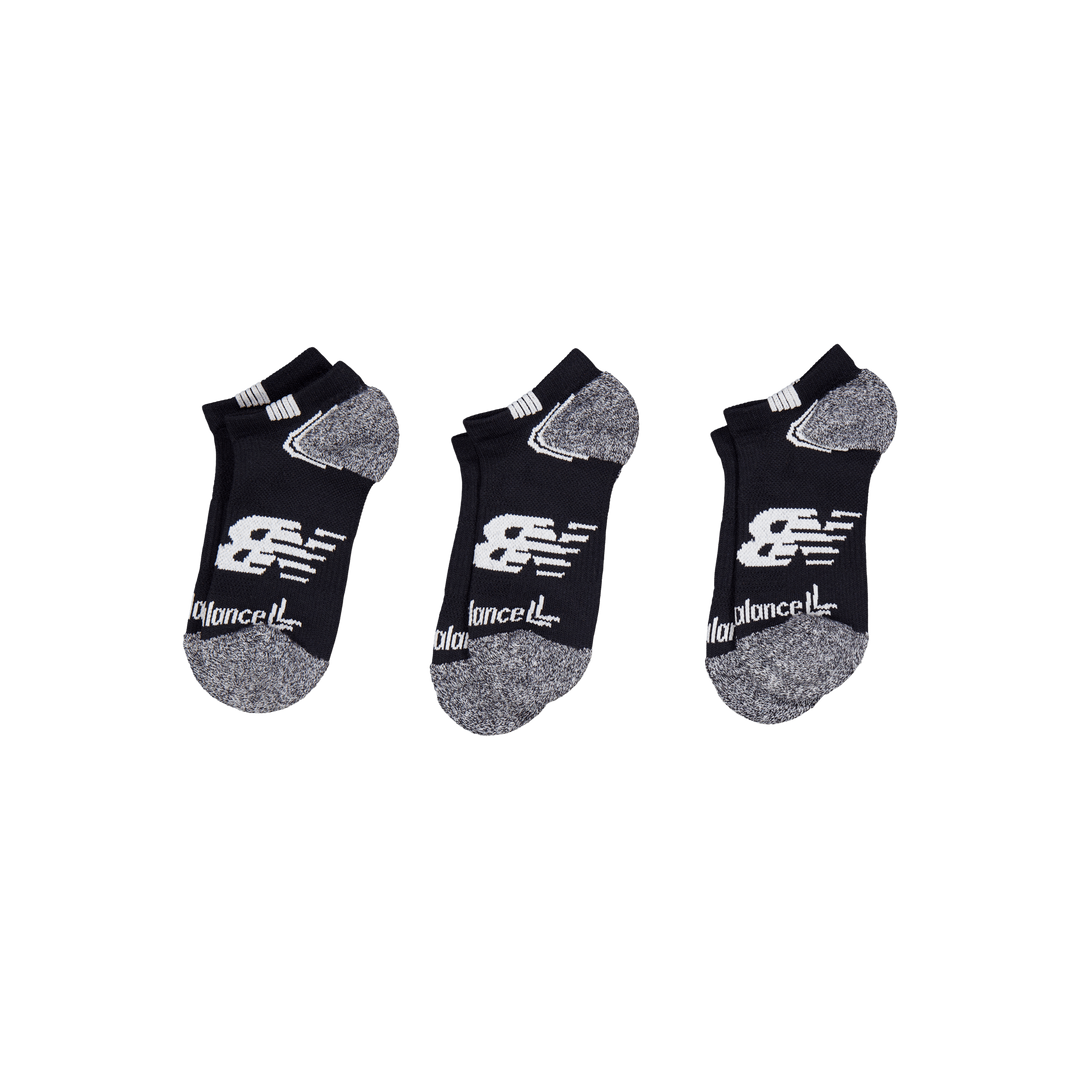 New Balance Unisex No Show Run Black,white