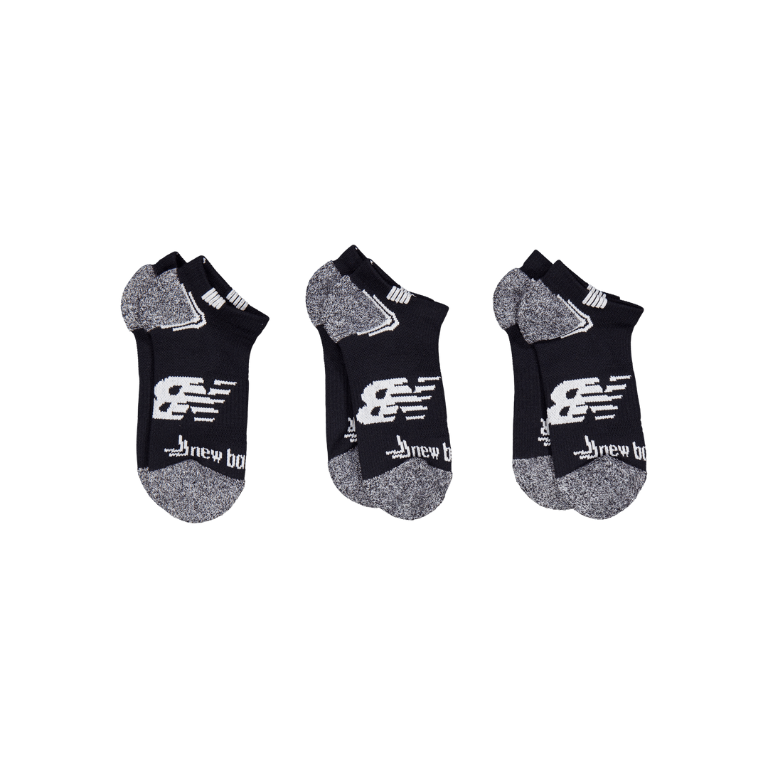 New Balance Unisex No Show Run Black,white