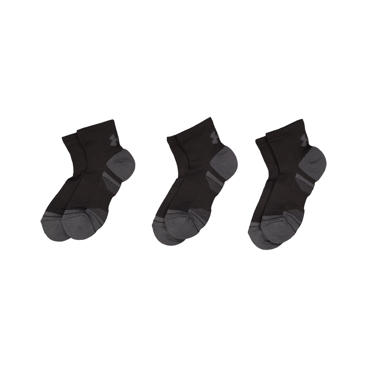 Ua Performance Tech 3pk Qtr Black