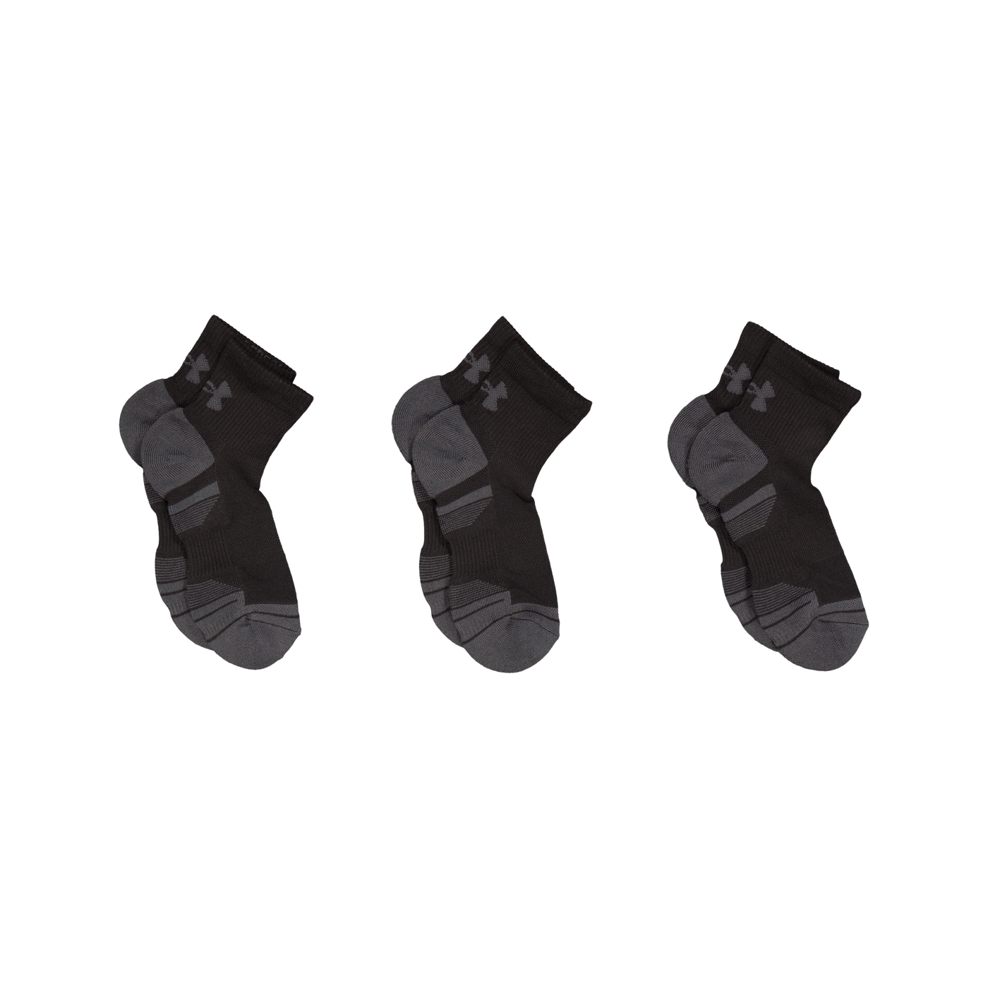 Ua Performance Tech 3pk Qtr Black