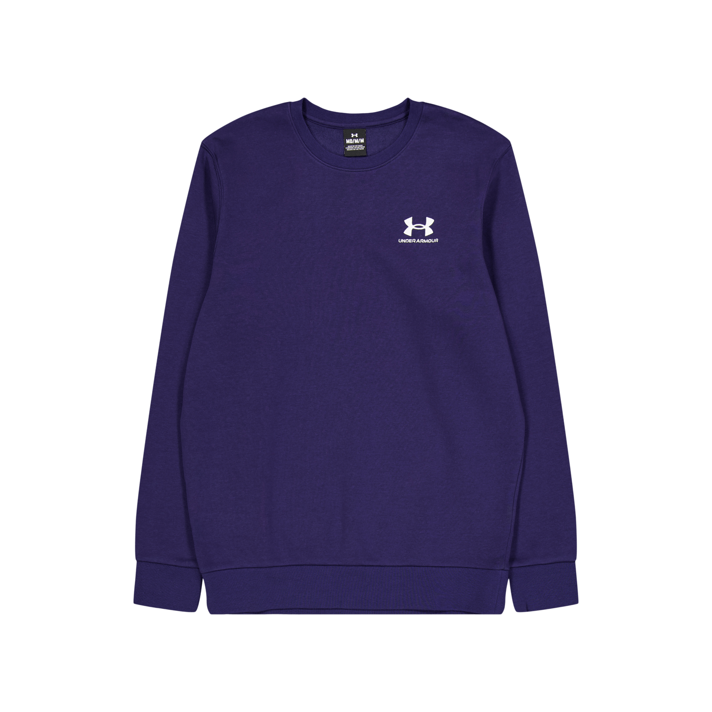 Ua Essential Fleece Crew Midnight Navy