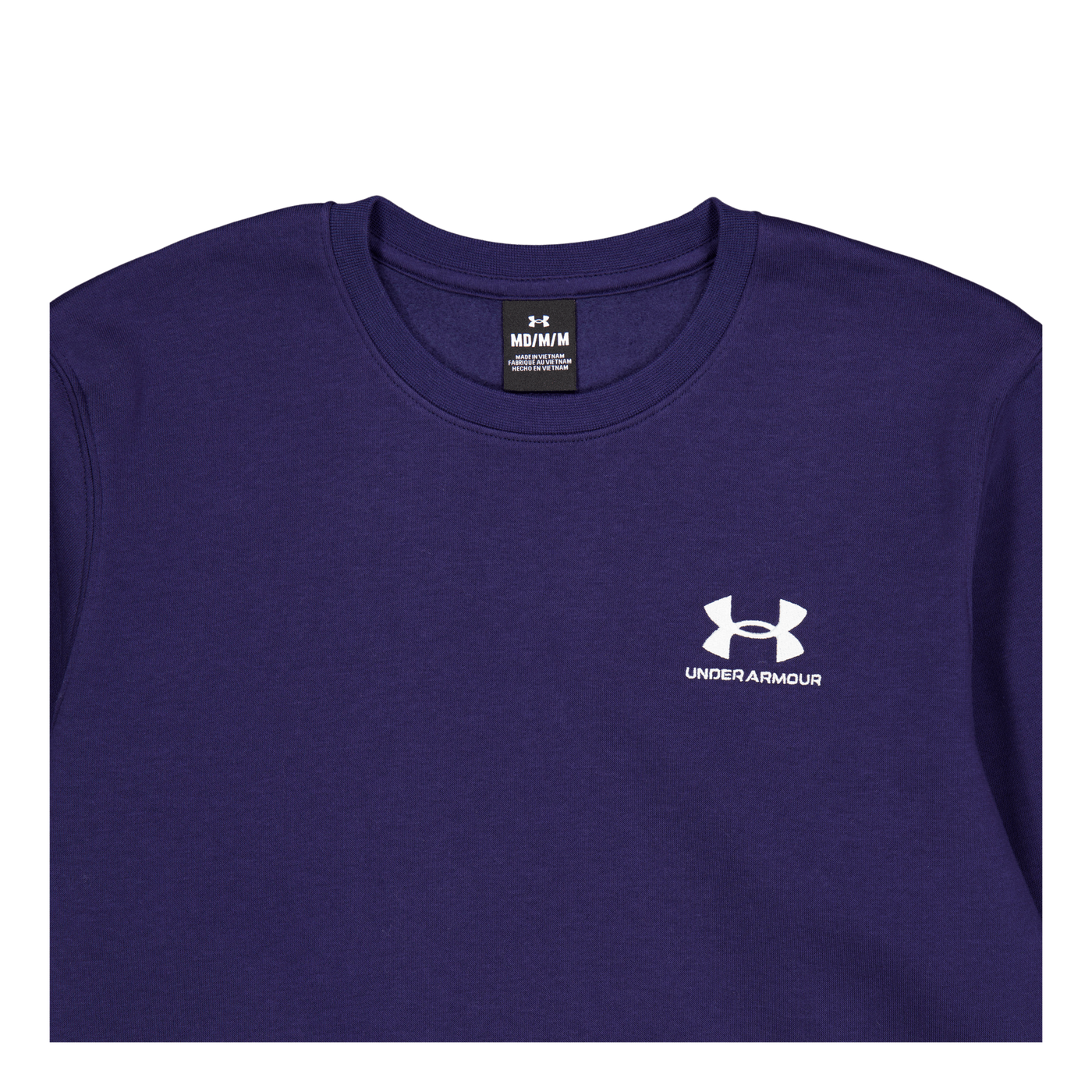 Ua Essential Fleece Crew Midnight Navy