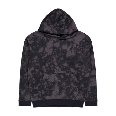 Curry Acid Wash Hoodie Jet Gray