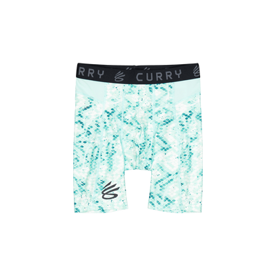 Ua Curry Hg Prtd Shorts Neo Turquoise