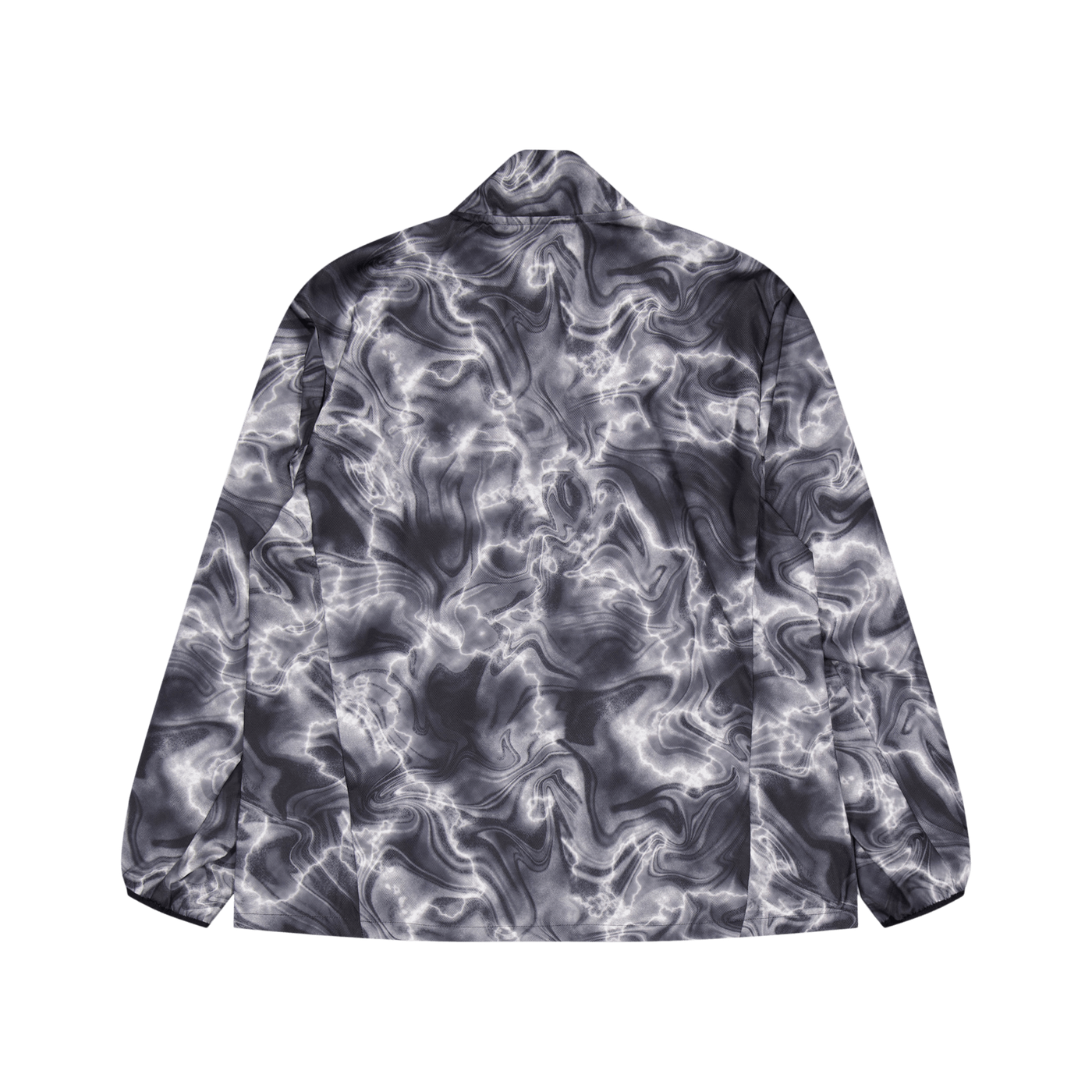 Own the Run Allover Print Hooded Running Windbreaker White