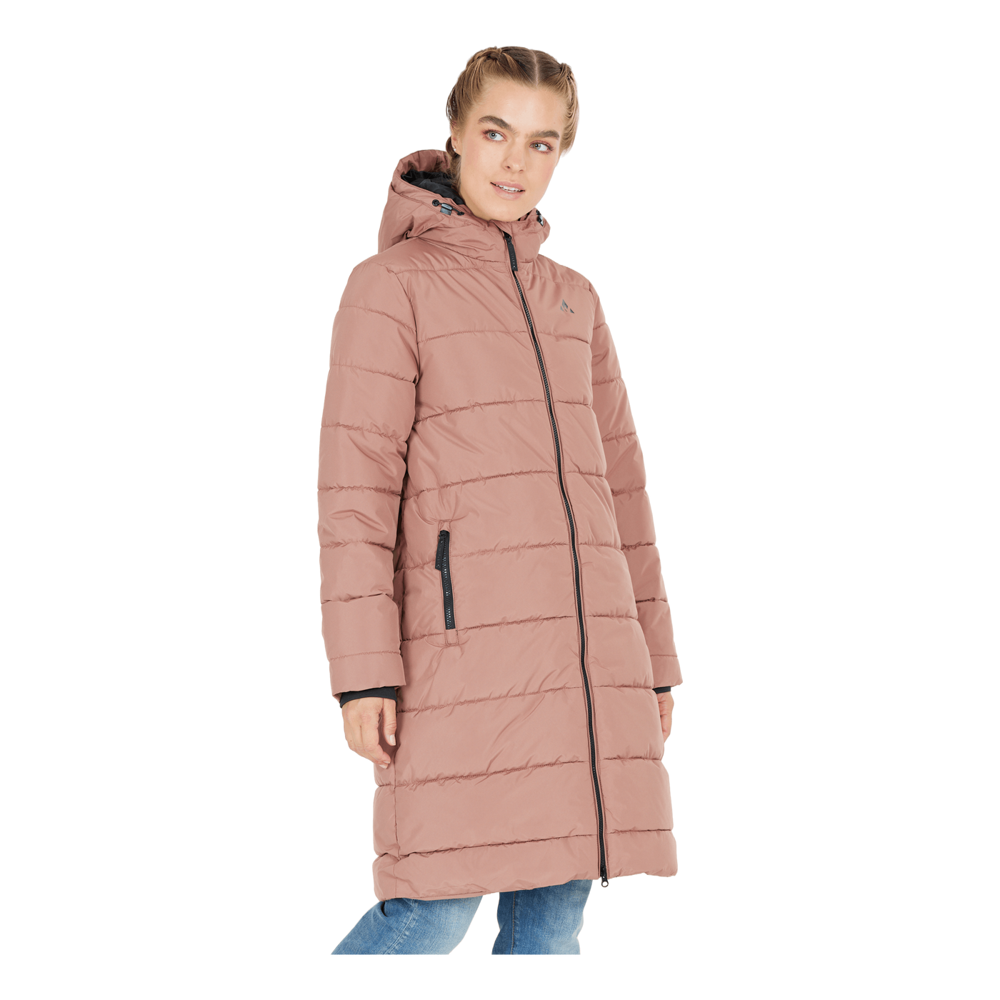 Amaretto W Long Puffer Jacket Cognac