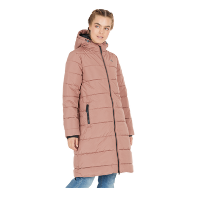 Amaretto W Long Puffer Jacket Cognac