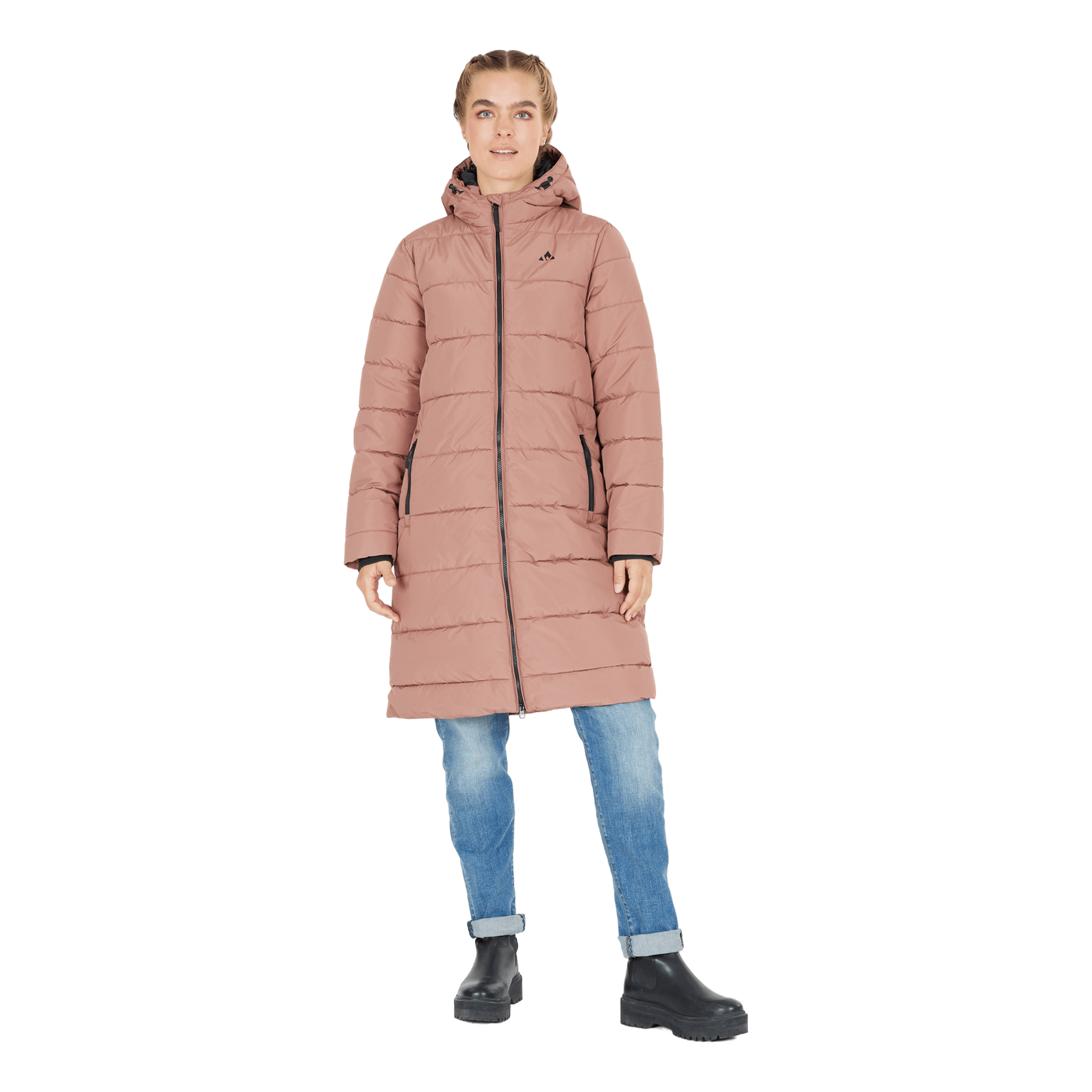 Amaretto W Long Puffer Jacket Cognac