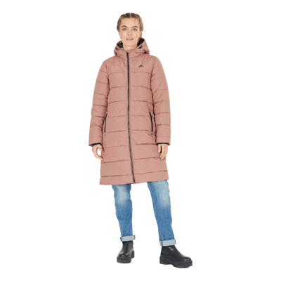 Amaretto W Long Puffer Jacket Cognac