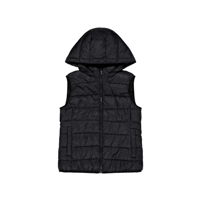 Lulu Hood Vest Black