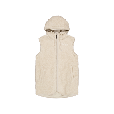 Pile Long Vest Oatmeal