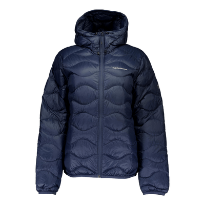 W Helium Down Hood Jacket Blue Shadow