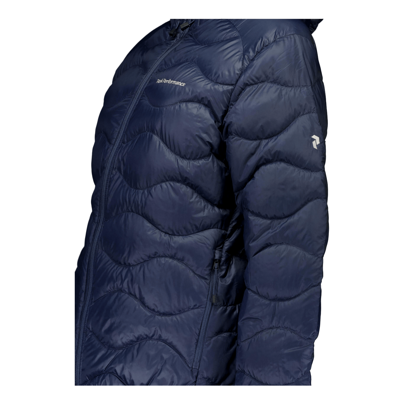 W Helium Down Hood Jacket Blue Shadow