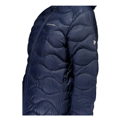 W Helium Down Hood Jacket Blue Shadow