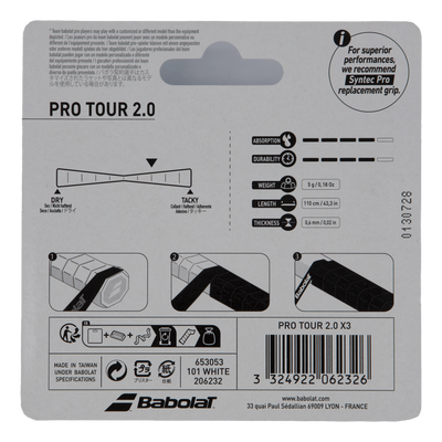 Pro Tour 2.0 3-pack White
