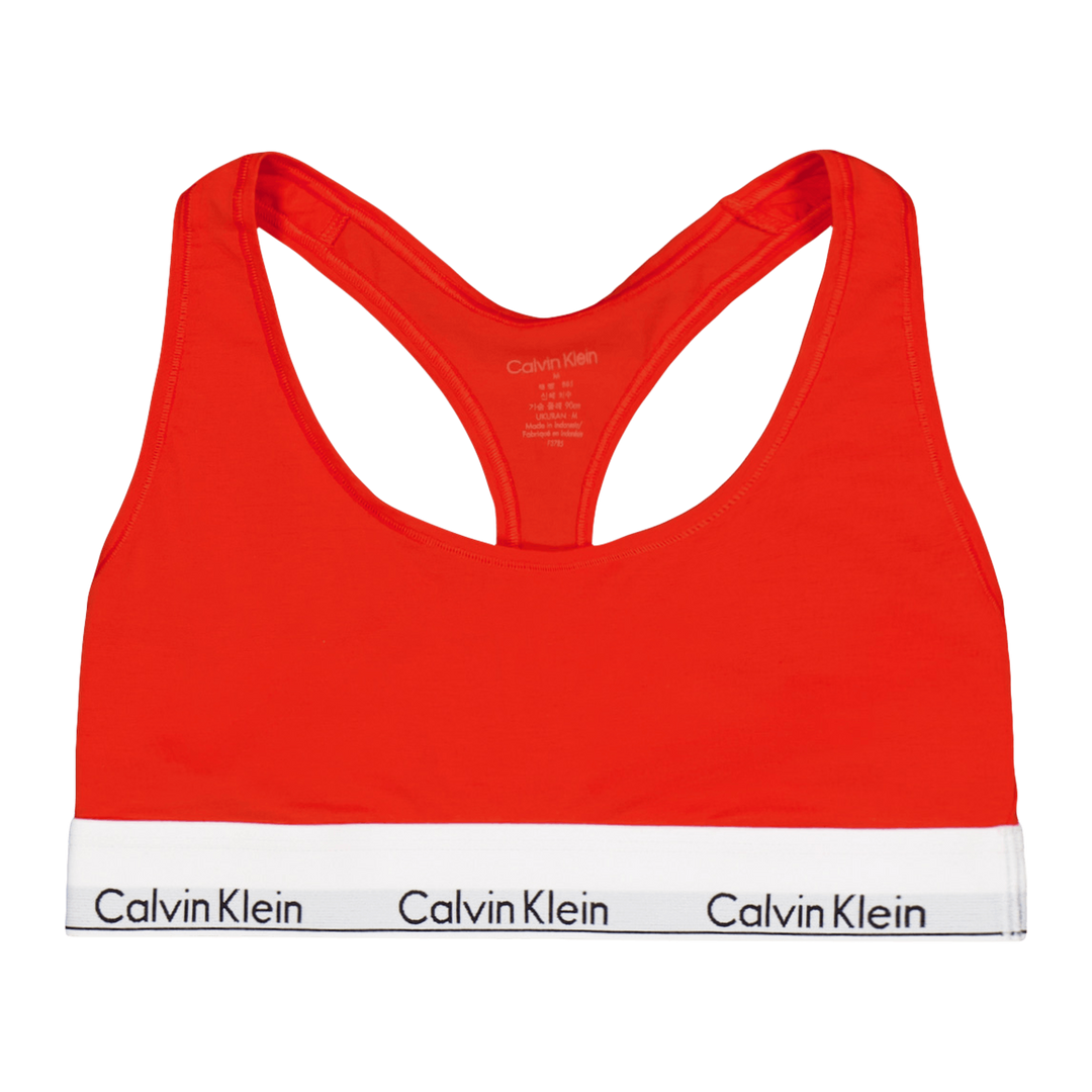 Modern Cotton Unlined Bralette Orange