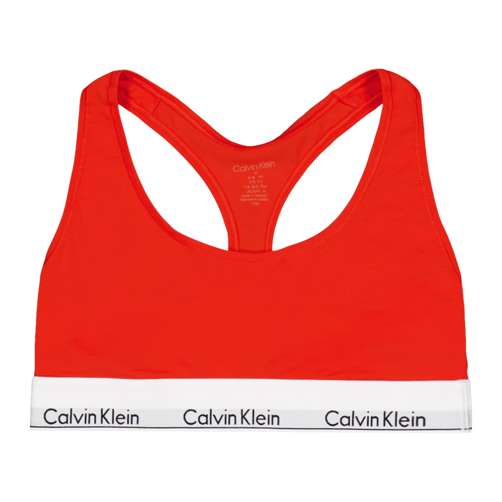 Modern Cotton Unlined Bralette Orange