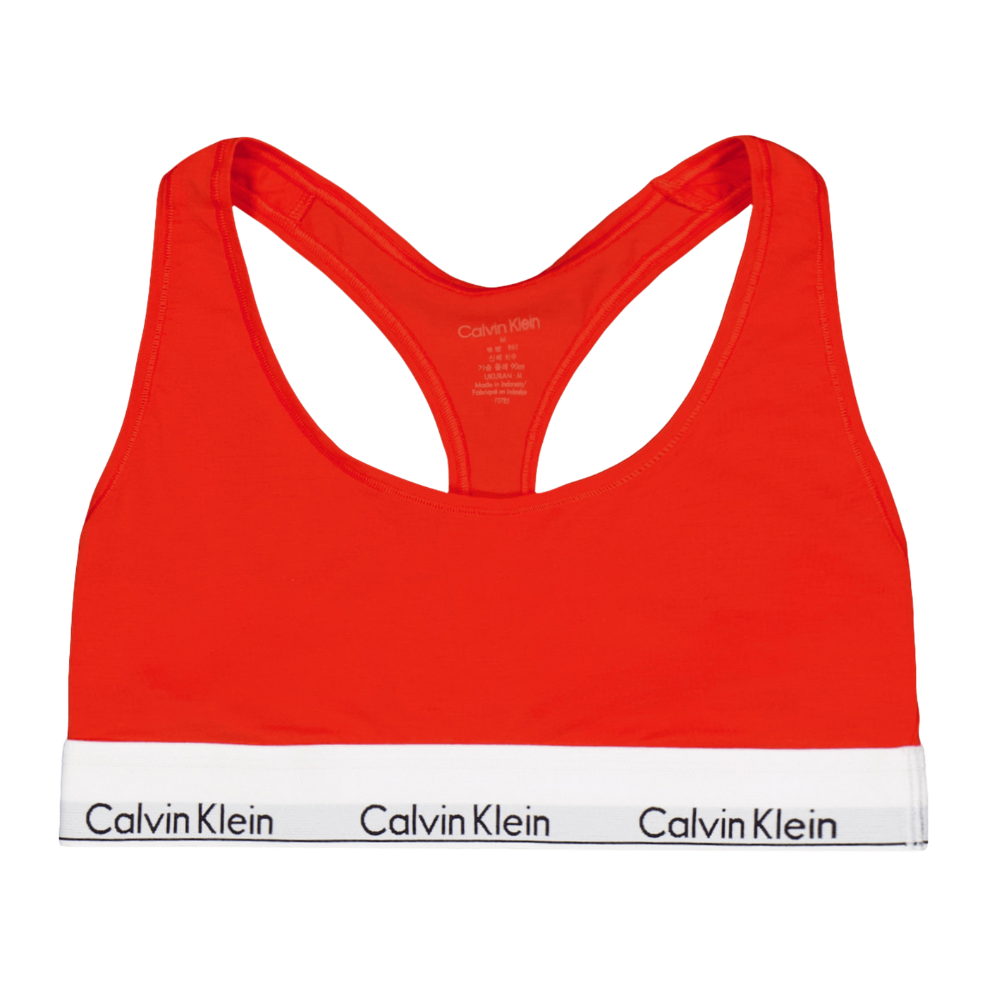 Modern Cotton Unlined Bralette Orange