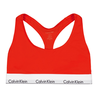 Modern Cotton Unlined Bralette Orange