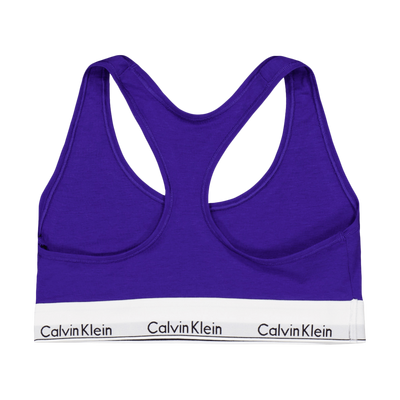 Modern Cotton Unlined Bralette Blue