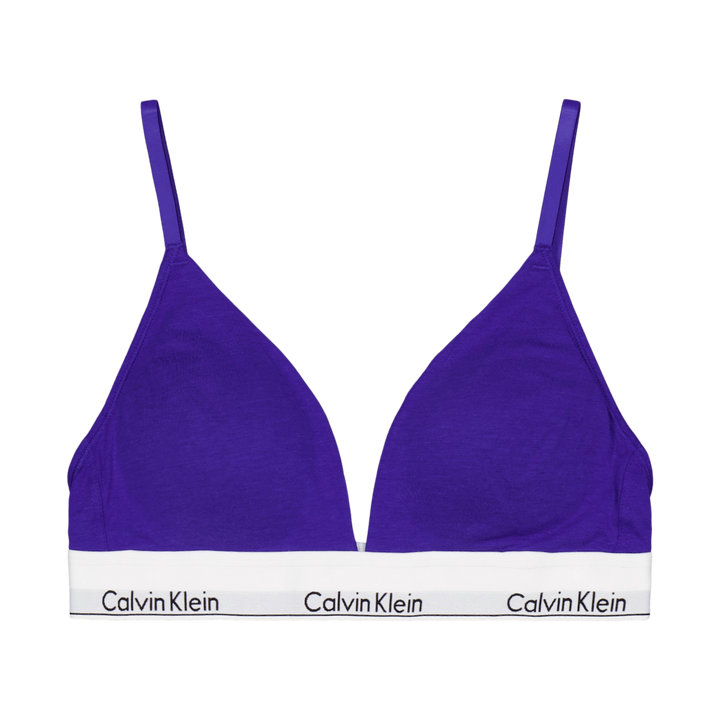 Modern Cotton Lght Lined Trian Blue
